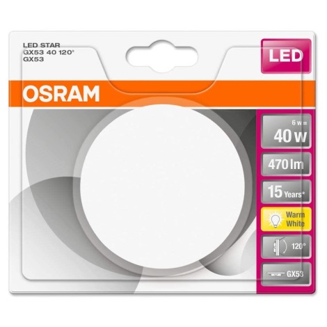 Lâmpada LED STAR GX53/6W/230V 4000K - Osram