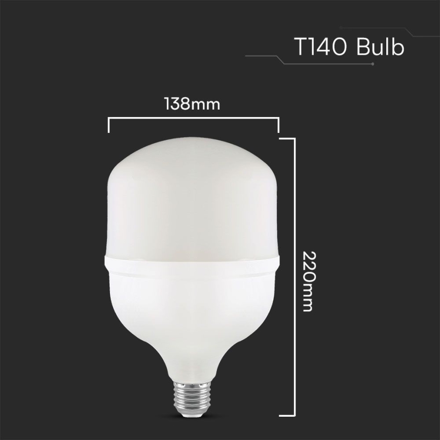 Lâmpada LED T140 E40 E27/50W/230V 6500K