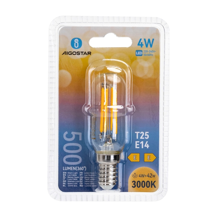 Lâmpada LED T25 E14/4W/230V 3000K - Aigostar