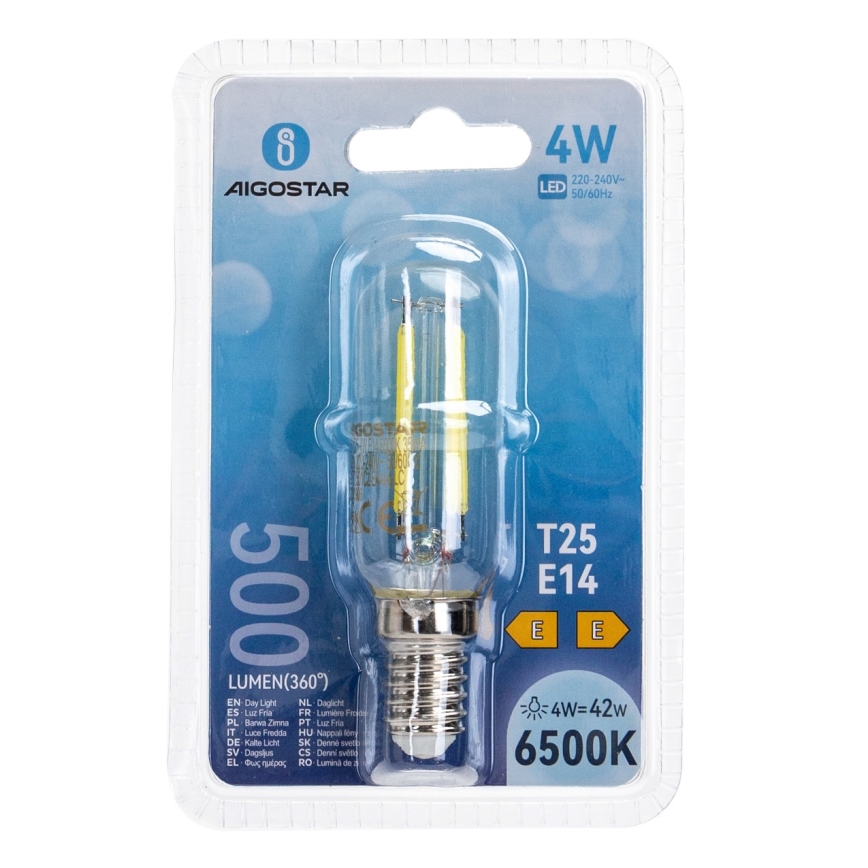 Lâmpada LED T25 E14/4W/230V 6500K - Aigostar