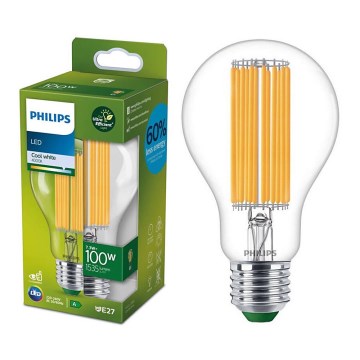 Lâmpada LED ULTRAEFFICIENT FILAMENT Philips A60 E27/7,3W/230V 4000K