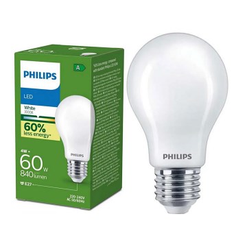Lâmpada LED ULTRAEFFICIENT Philips A60 E27/4W/230V 3000K