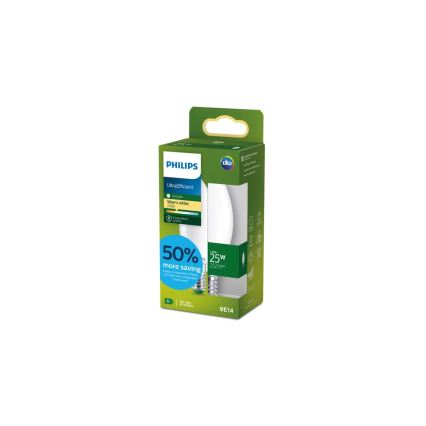 Lâmpada LED ULTRAEFFICIENT Philips B35 E14/1,2W/230V 2700K