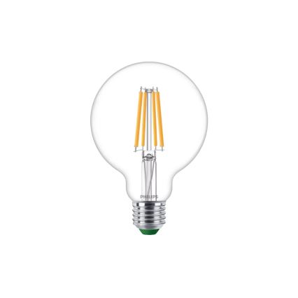 Lâmpada LED ULTRAEFFICIENT VINTAGE Philips G95 E27/4W/230V 2700K