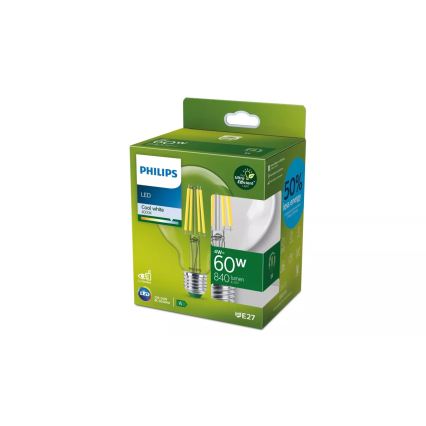 Lâmpada LED ULTRAEFFICIENT VINTAGE Philips G95 E27/4W/230V 4000K