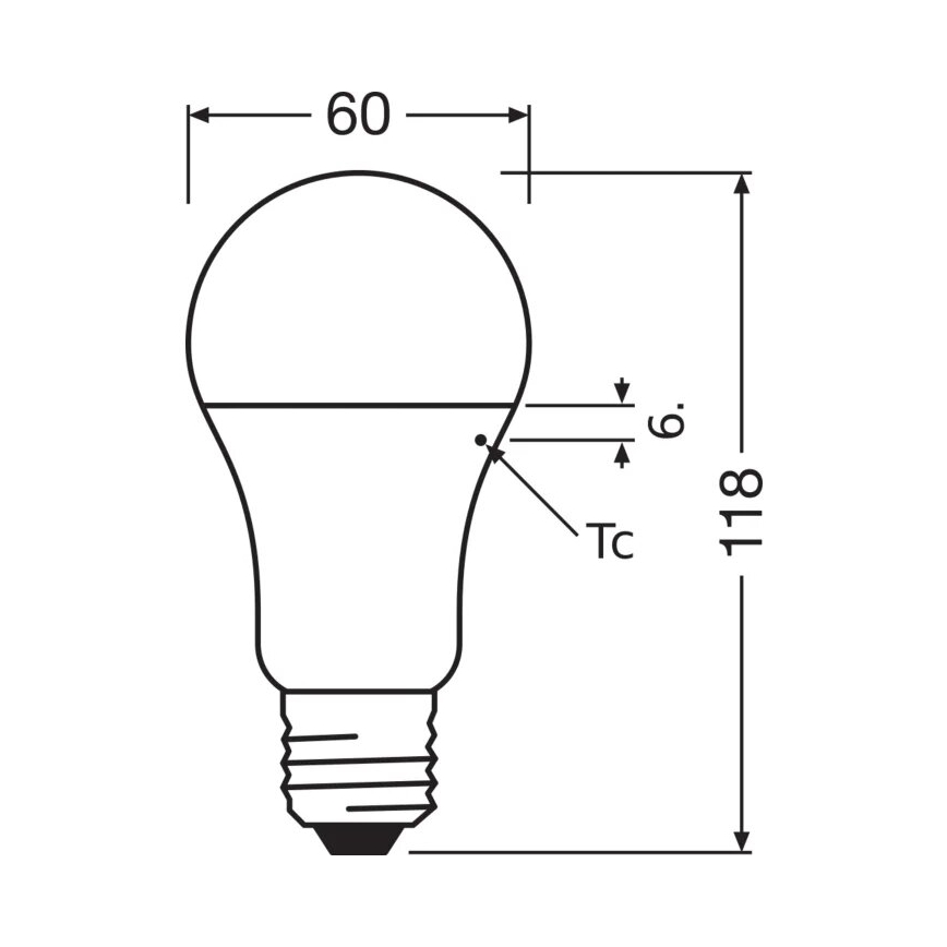 Lâmpada LED VALUE A100 E27/13W/230V 4000K - Osram