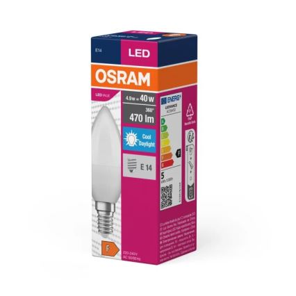 Lâmpada LED VALUE B40 E14/4,9W/230V 6500K - Osram
