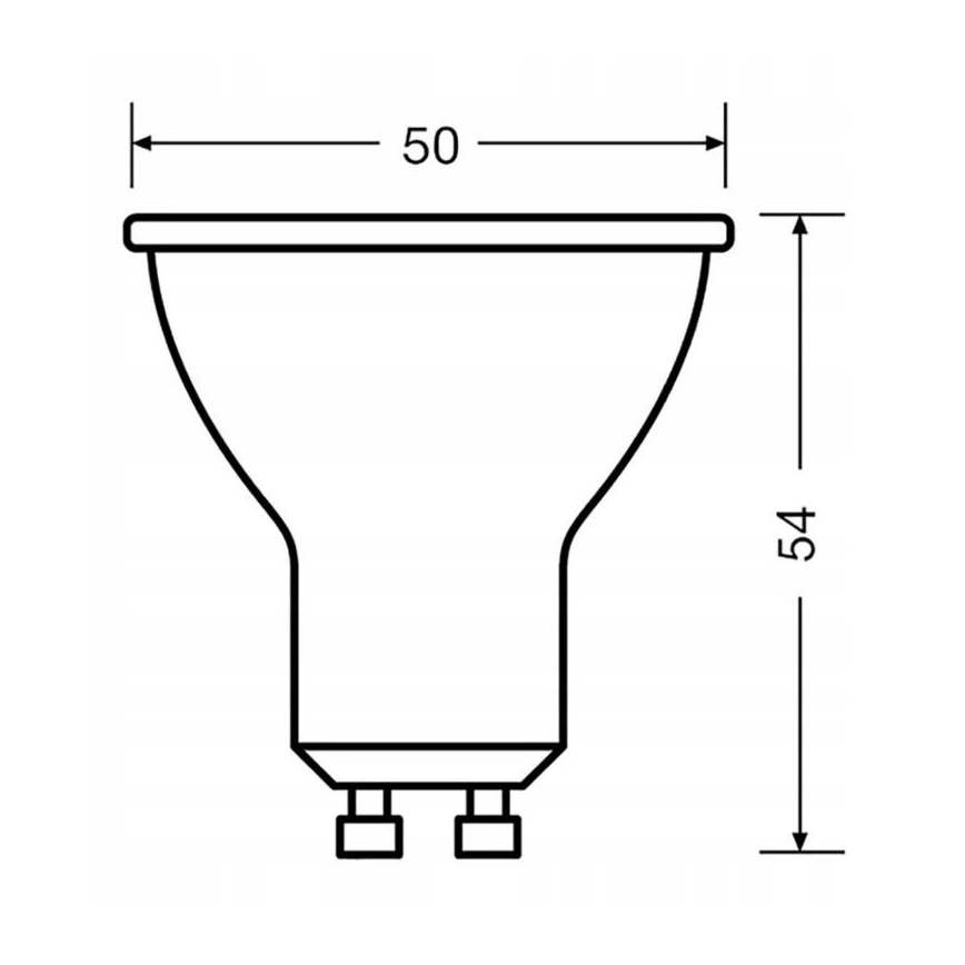 Lâmpada LED VALUE PAR16 GU10/6,9W/230V 6500K 36° preto - Osram