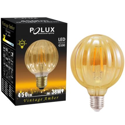 Lâmpada LED VINTAGE AMBER E27/4W/230V G100