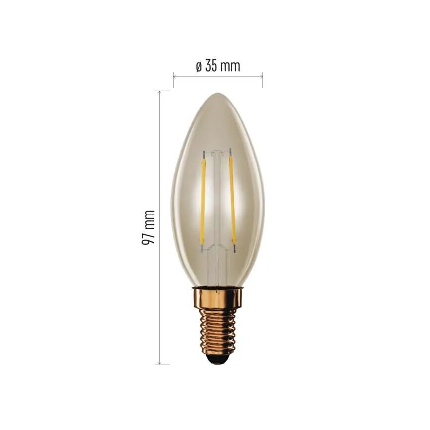 Lâmpada LED VINTAGE E14/2,5W/230V 2200K
