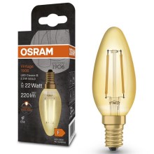 Lâmpada LED VINTAGE E14/2,5W/230V 2400K - Osram