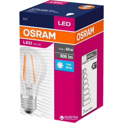 Lâmpada LED VINTAGE E27/7W/230V 4000K - Osram
