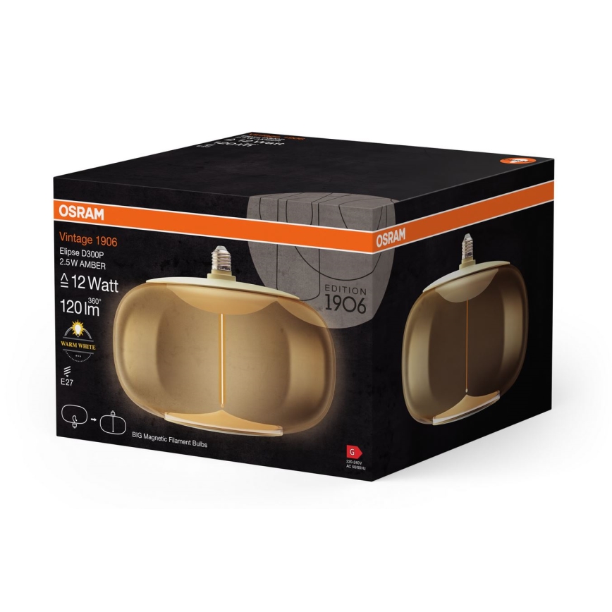 Lâmpada LED VINTAGE FILAMENT E27/2,5W/230V 2700K - Osram