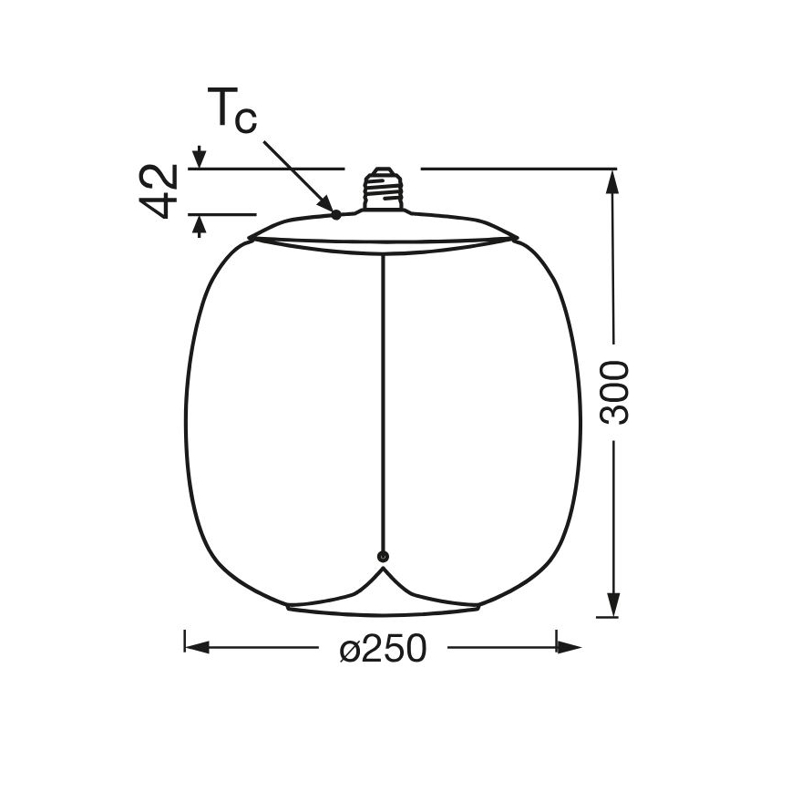 Lâmpada LED VINTAGE FILAMENT E27/3,4W/230V 2700K - Osram