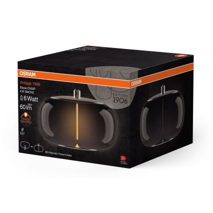 Lâmpada LED VINTAGE FILAMENT E27/4W/230V 1800K fumado - Osram