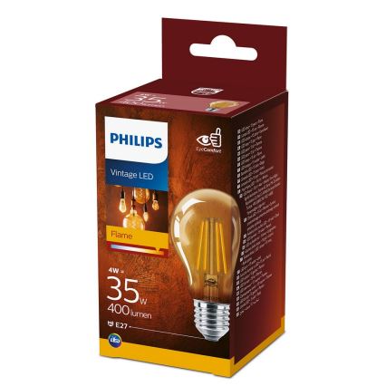 Lâmpada LED VINTAGE Philips A60 E27/4W/230V