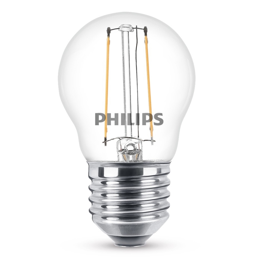Lâmpada LED VINTAGE Philips P45 E27/2W/230V 2700K