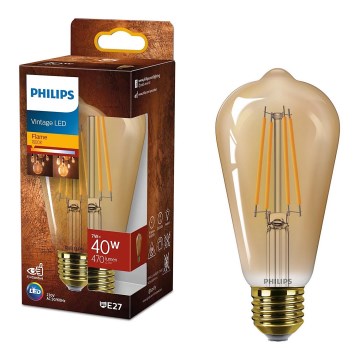 Lâmpada LED VINTAGE Philips ST64 E27/7W/230V 1800K