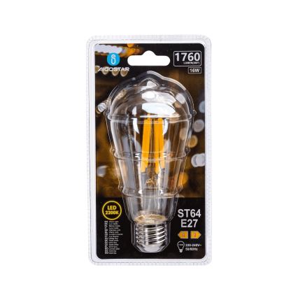 Lâmpada LED VINTAGE ST64 E27/16W/230V 2200K - Aigostar