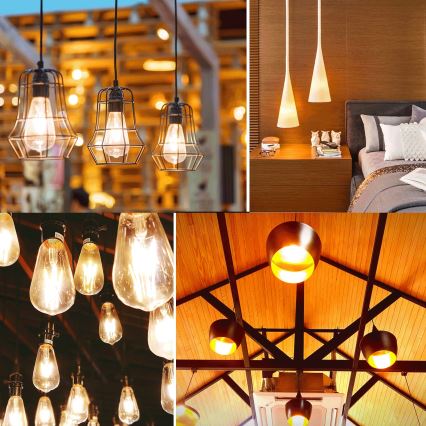 Lâmpada LED Vintage ST64 E27/20W/230V 2700K - Aigostar