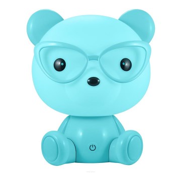 Lâmpada noturna de criança fosca LED LED/2,5W urso AZUL