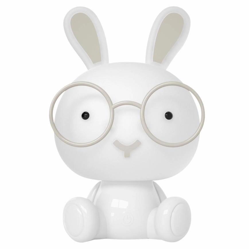 Luminária Noturna Infantil LED RGBW Regulável LED/2,5W/230V Coelho Branco