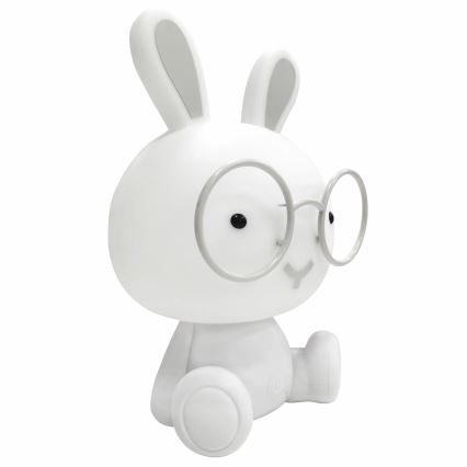 Luminária Noturna Infantil LED RGBW Regulável LED/2,5W/230V Coelho Branco