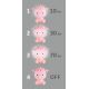 Lâmpada noturna LED de escurecimento para crianças LED/2,5W/230V cor-de-rosa de ovelha