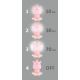 Lâmpada noturna LED de escurecimento para crianças LED/2.5W/230V hipopótamo rosa