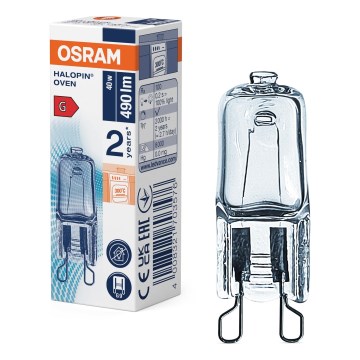 Lâmpada para forno HALOPIN G9/40W/230V 2700K - Osram