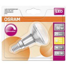 Lâmpada para holofote LED com regulação E14/5,9W/230V - Osram