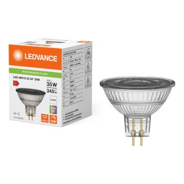 Lâmpada refletora LED dimerizável MR16 GU5,3/5W/12V 4000K 36° IRC 90 - Ledvance