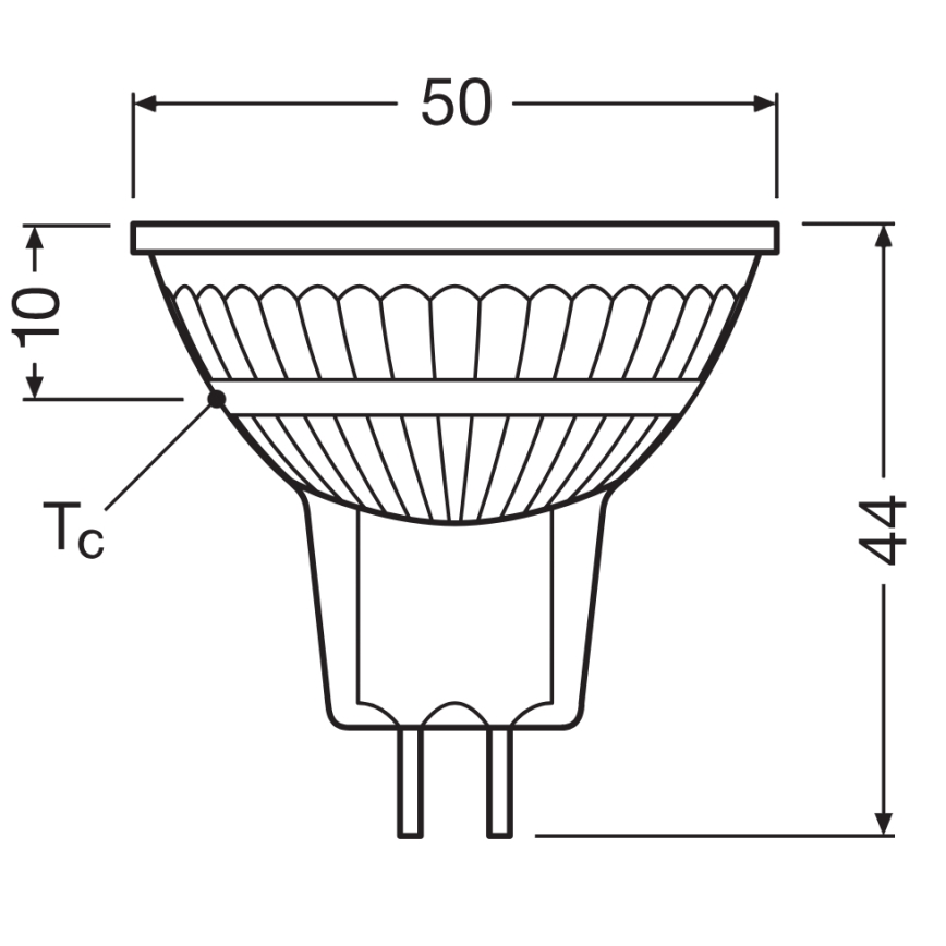 Lâmpada refletora LED dimerizável MR16 GU5,3/6,6W/12V 3000K 36° CRI 97 - Ledvance