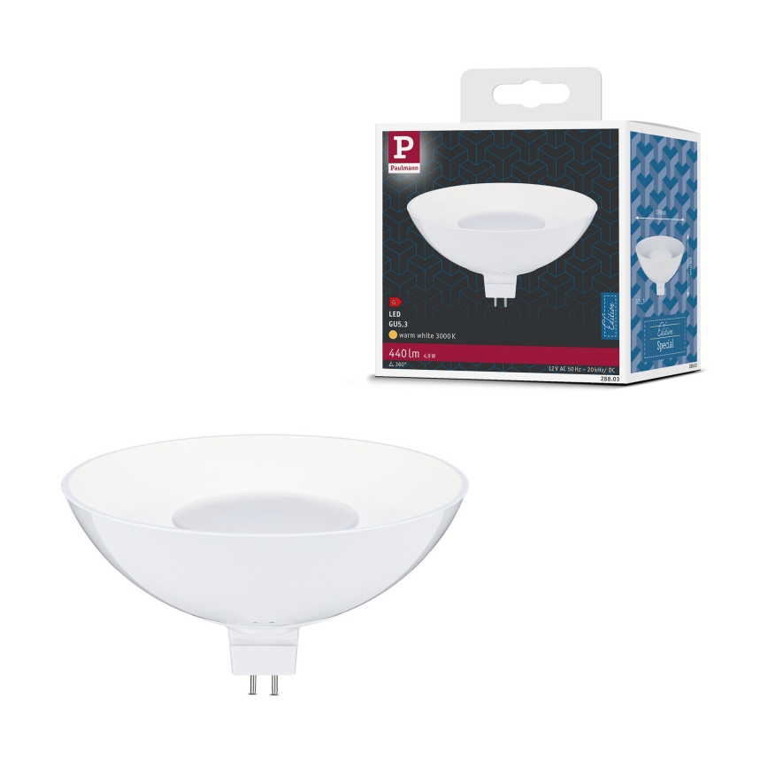 Lâmpada refletora LED GU5,3/4,9W/12V 3000K - Paulmann 28803
