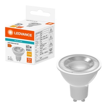 Lâmpada refletora LED PAR16 GU10/4,5W/230V 2700K 36° - Ledvance