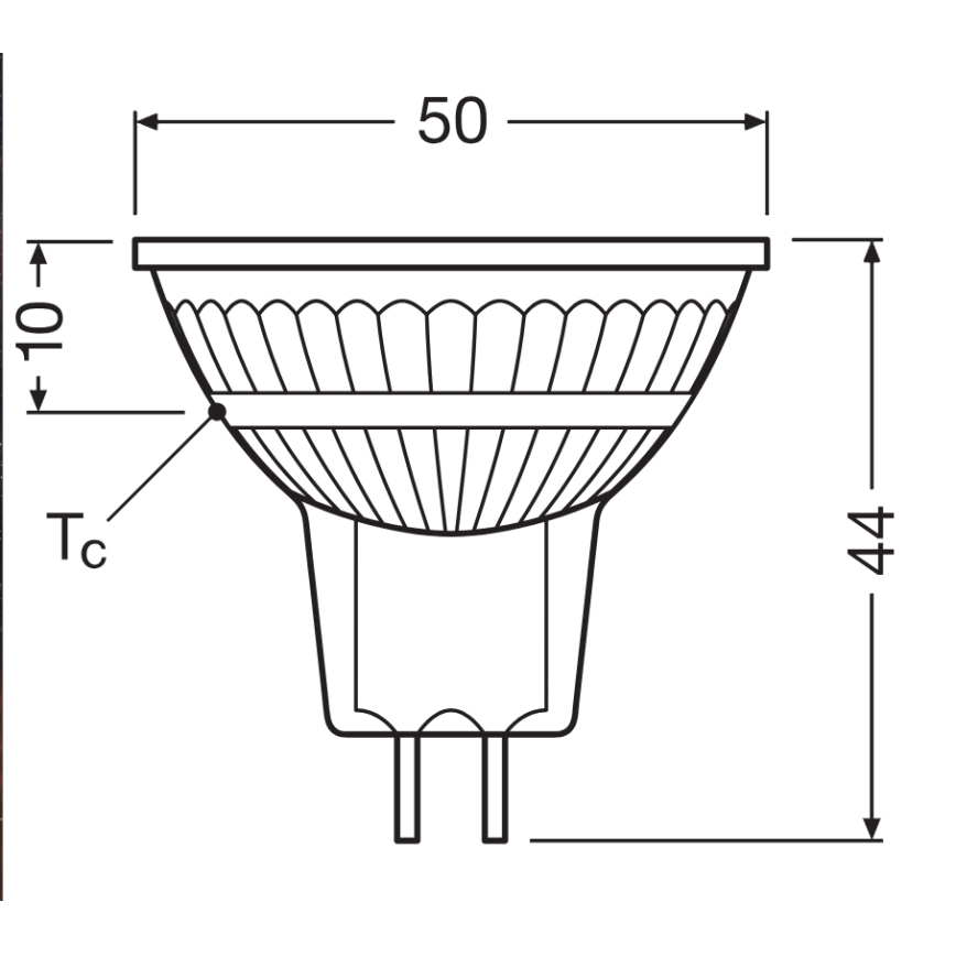 Lâmpada refletora LED dimerizável MR16 GU5,3/3,4W/12V 4000K 36° CRI 90 - Ledvance