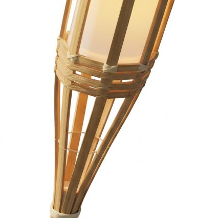 Lâmpada solar BAMBOO LED, 1,2 V, 150 mAh, 1800 K, 56 cm, IP44, bege