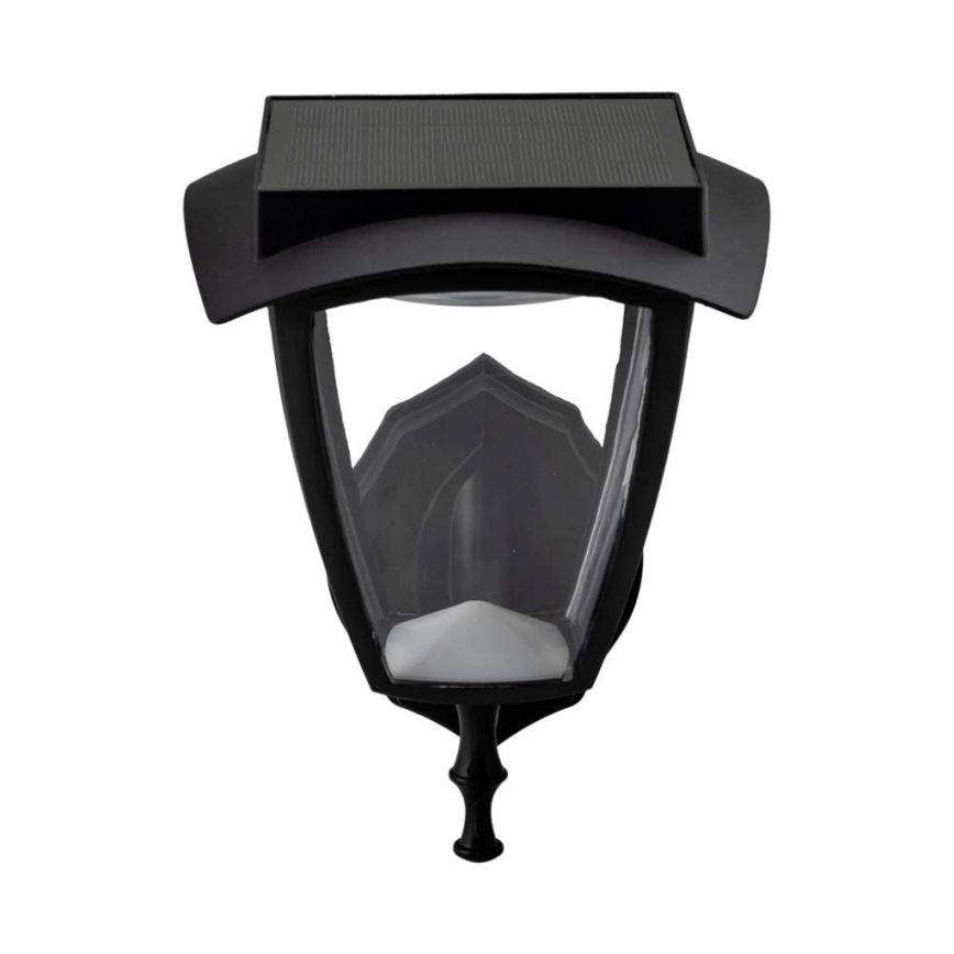 Lâmpada solar de parede LED/2W/3,7V 3000/6000K IP65 2200 mAh preta