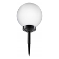 Lâmpada solar LED 1,2 V, 6500 K, 200 mAh, diâmetro 25 cm, IP44, branca/preta