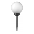 Lâmpada solar LED 1,2 V, 6500 K (branco frio), 200 mAh, diâmetro 10 cm, IP44, branco/preto