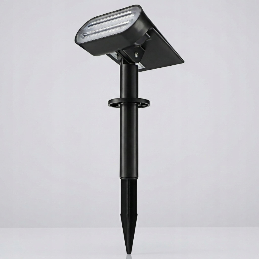 Lâmpada solar LED 2 em 1 LED/3,7V 1200 mAh IP54 preta
