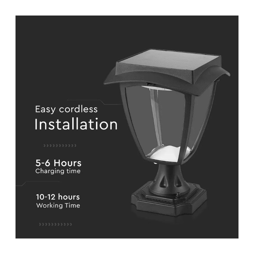 Lâmpada Solar LED LED/2W/3,7V 3000/6000K IP65 2200 mAh