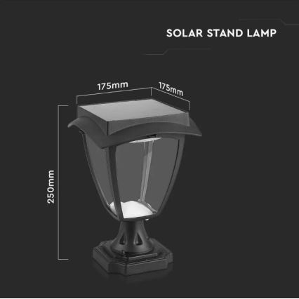 Lâmpada Solar LED LED/2W/3,7V 3000/6000K IP65 2200 mAh