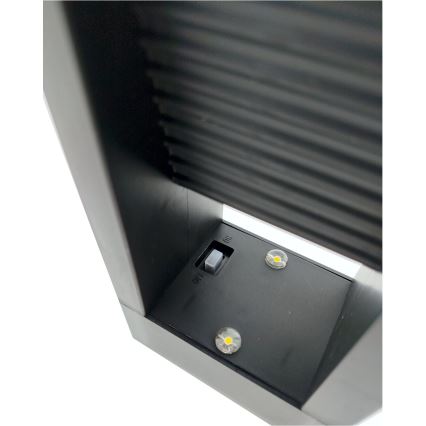 Lâmpada solar LED 2xLED/1,2V 200 mAh IP44 preta