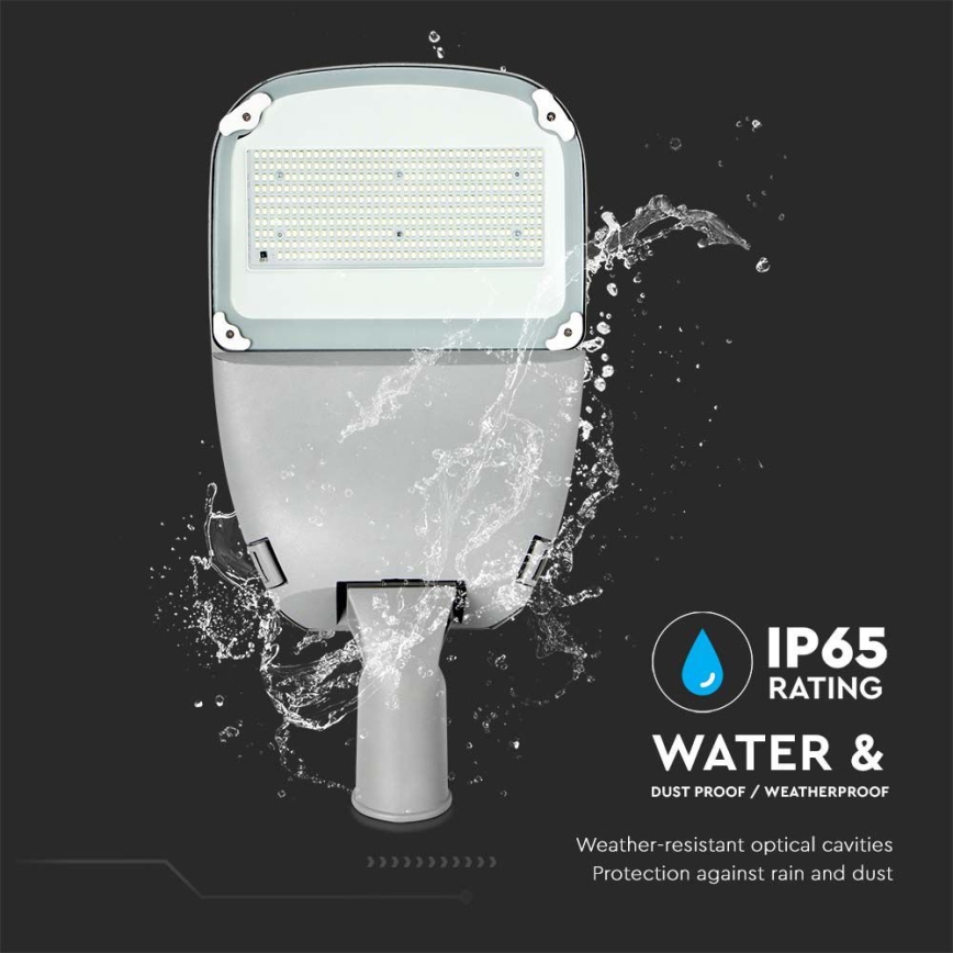 Lâmpada solar de rua LED dimável CHIP SAMSUNG LED/50W/6,4V 6000K IP65 30000 mAh + controlo remoto