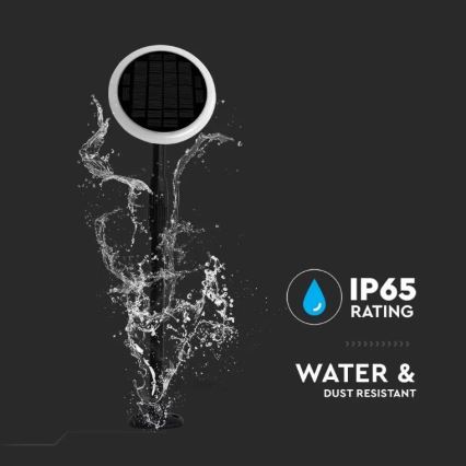 Lâmpada solar LED ajustável GARDEN LED/8W/5V 60-129 cm 4000K IP65 2000 mAh