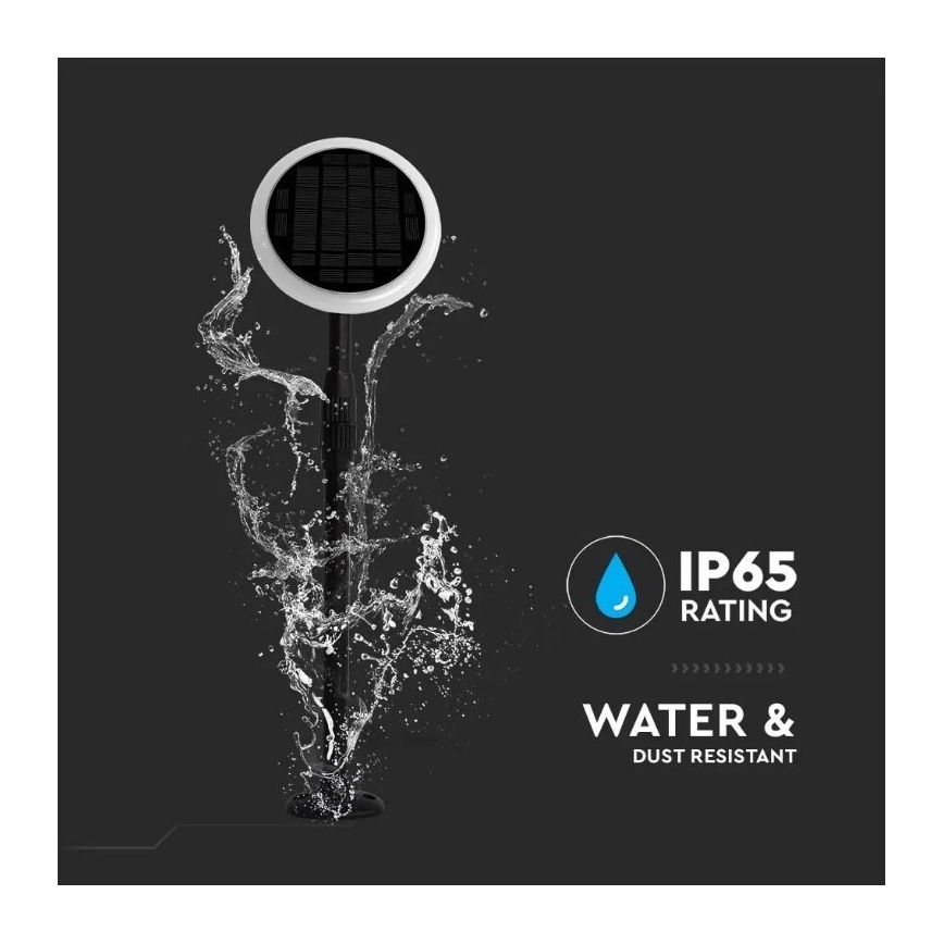 Lâmpada solar LED ajustável GARDEN LED/8W/5V 60-129 cm 4000K IP65 2000 mAh