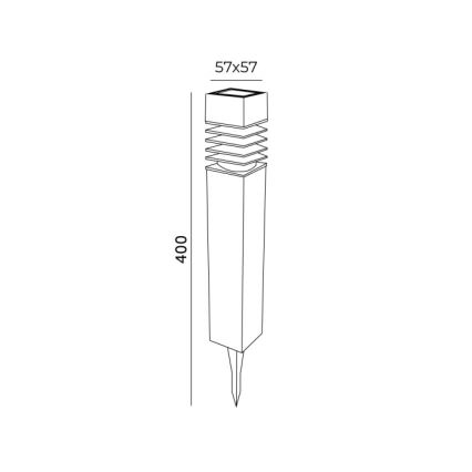 Lâmpada solar LED AURORA LED/1xAAA 4000K IP44 100 mAh