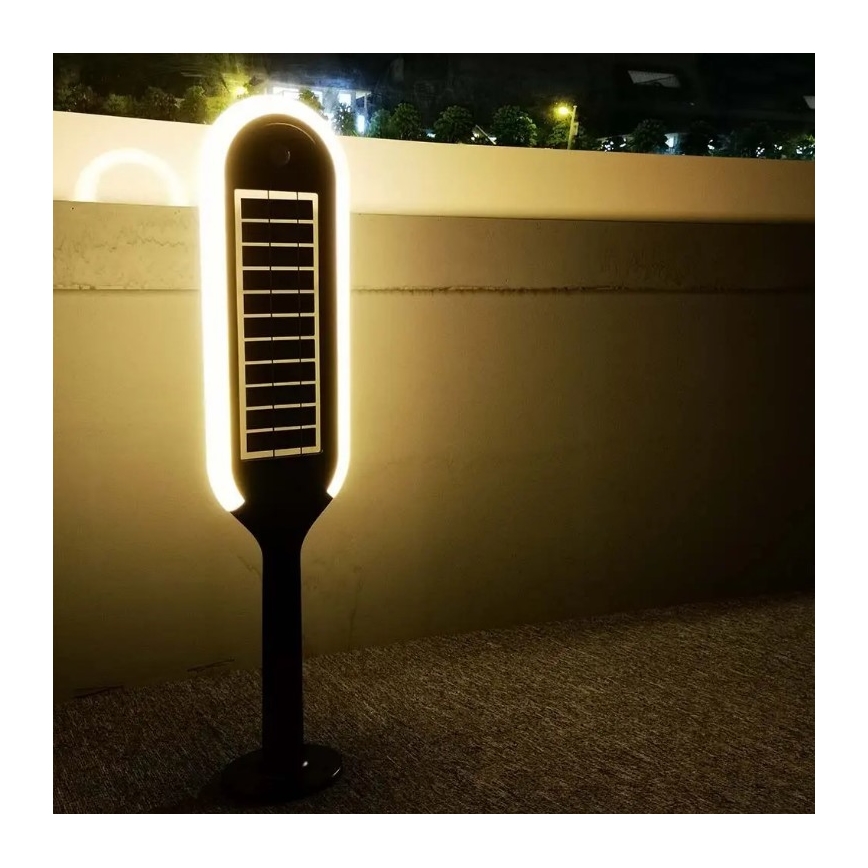 Lâmpada solar LED com sensor BOLLARD LED/5W/5,5V 70 cm 4000K IP65 2000 mAh