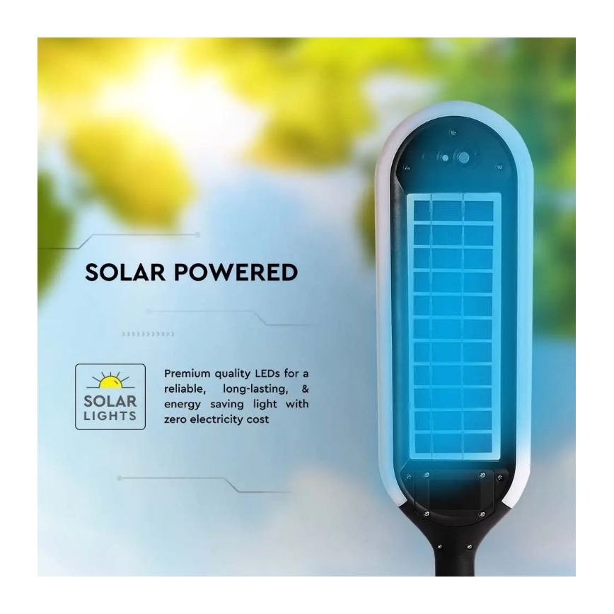 Lâmpada solar LED com sensor BOLLARD LED/5W/5,5V 70 cm 4000K IP65 2000 mAh